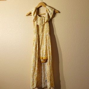 Yellow floral jumper